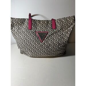 Guess Beige and Pink Tote Bag